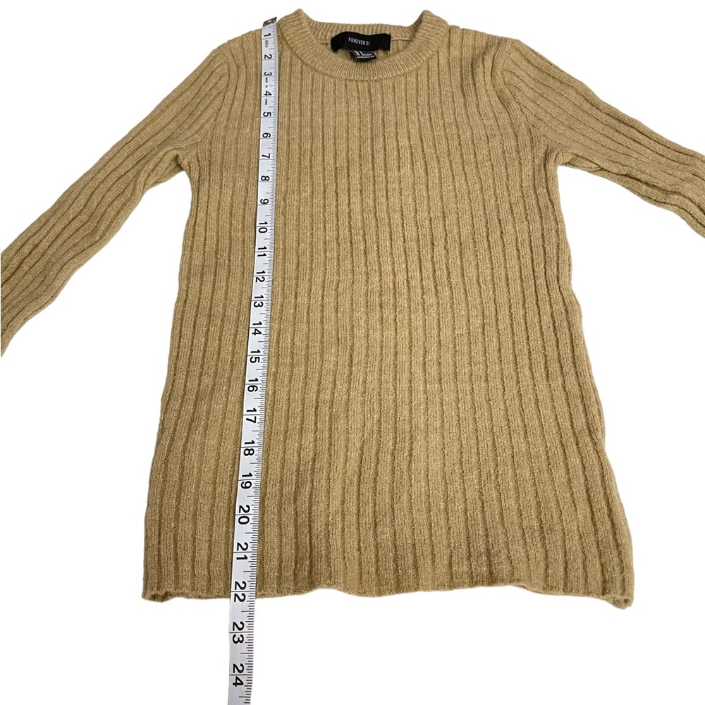 3 For $15‼️ BUNDLE & SAVE Forever 21 Brown Long Sleeve Size S - Picture 6 of 6